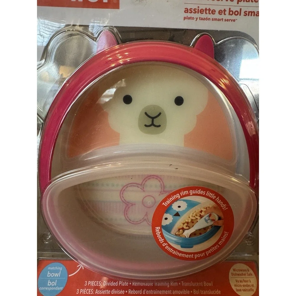 Skip Hop Non Slip Plate & Bowl Training Set - Llama